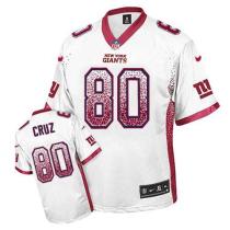 Nike New York Giants #80 Victor Cruz White Men's Stitched NFL Elite Drift Fashion Jersey