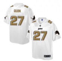 Nike Detroit Lions -27 Glover Quin White NFL Pro Line Fashion Game Jersey