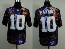 Nike New York Giants #10 Eli Manning Team Color Men's Stitched NFL Elite Fanatical Version Jersey