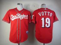 Cincinnati Reds -19 Joey Votto Red Alternate Los Rojos Cool Base Stitched MLB Jersey