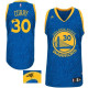 Autographed NBA Golden State Warriors -30 Stephen Curry Blue Crazy Light Stitched Jersey