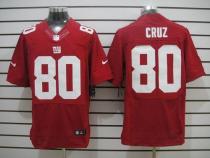 Nike New York Giants #80 Victor Cruz Red Alternate Men's Stitched NFL Elite Jersey