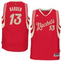 Houston Rockets -13 James Harden Red 2015-2016 Christmas Day Stitched NBA Jersey