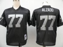 Mitchell and Ness Raiders -77 Lyle Alzado Black Stitched Throwback NFL Jersey
