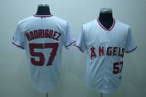 Los Angeles Angels of Anaheim -57 Francisco Rodriguez Stitched White MLB Jersey