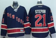 New York Rangers -21 Derek Stepan Navy Blue Alternate Stitched NHL Jersey