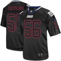 Nike New York Giants #56 Lawrence Taylor Lights Out Black Men's Stitched NFL Elite Jersey