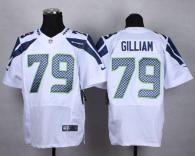 Nike Seattle Seahawks #79 Garry Gilliam White Men's Stitched NFL Elite Jersey