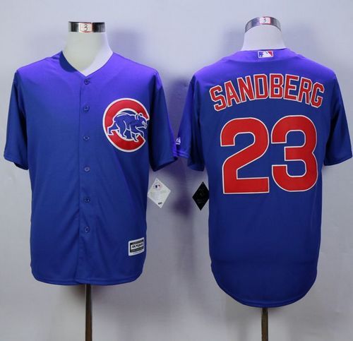 Chicago Cubs -23 Ryne Sandberg Blue New Cool Base Stitched MLB Jersey