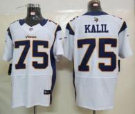 Nike Minnesota Vikings #75 Matt Kalil White Men's Stitched NFL Elite Jersey