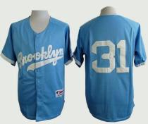Los Angeles Dodgers -31 Joc Pederson Light Blue Cooperstown Stitched MLB Jersey