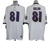 Nike Ravens -81 Anquan Boldin White Men Stitched NFL Limited Jersey