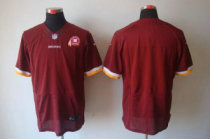 Nike Redskins Blank Burgundy Red Team Color With 80TH Patch Stitched NFL Elite Jersey