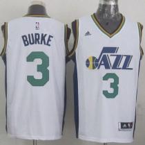Revolution 30 Utah Jazz -3 Trey Burke White Stitched NBA Jersey
