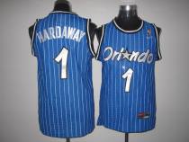 Orlando Magic -1 Penny Hardaway Stitched Blue Throwback NBA Jersey