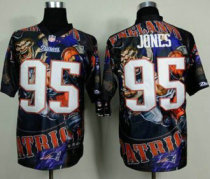 Nike New England Patriots -95 Chandler Jones Team Color NFL Elite Fanatical Version Jersey