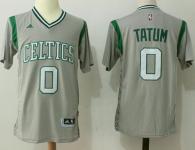Boston Celtics -0 Jayson Tatum Gray Pride Stitched NBA Jersey