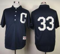 Cleveland Indians -33 Nick Swisher Navy Blue 1902 Turn Back The Clock Stitched MLB Jersey