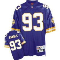 Mitchell&Ness Vikings -93 John Randle Purple Stitched Throwback NFL Jersey