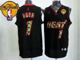 Miami Heat -1 Chris Bosh Black Camo Fashion Finals Patch Stitched NBA Jersey