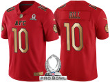KANSAS CITY CHIEFS -10 TYREEK HILL AFC 2017 PRO BOWL RED GOLD LIMITED JERSEY