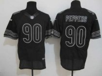 Nike Bears -90 Julius Peppers Black Shadow Stitched NFL Elite Jersey