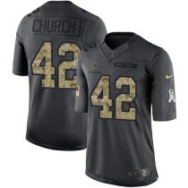 Dallas Cowboys -42 Barry Church Nike Anthracite 2016 Salute to Service Jersey