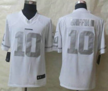 Nike Washington Redskins -10 Robert Griffin III White NFL Limited Platinum Jersey