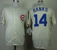 Chicago Cubs -14 Ernie Banks Cream 1969 Turn Back The Clock Stitched MLB Jersey