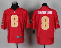 Nike St Louis Rams -8 Sam Bradford Red Men's Stitched NFL Elite QB Practice Jersey
