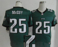 Nike NFL Philadelphia Eagles #25 LeSean McCoy Midnight Green Elite Autographed Jersey