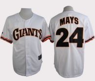 San Francisco Giants #24 Willie Mays White 1989 Turn Back The Clock Stitched MLB Jersey