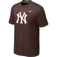 MLB New York Yankees Heathered Brown Nike Blended T-Shirt