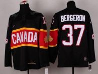 Olympic 2014 CA 37 Patrice Bergeron Black Stitched NHL Jersey