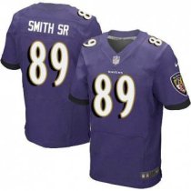 Nike Baltimore Ravens -89 Steve Smith Purple Team Color NFL Elite Jersey(2014 New)