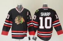 Chicago Blackhawks -10 Patrick Sharp Black Stitched NHL Jersey