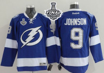 Tampa Bay Lightning -9 Tyler Johnson Blue 2015 Stanley Cup Stitched NHL Jersey