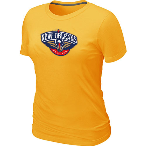 New Orleans Pelicans Big Tall Primary Logo Women T-Shirt (14)