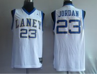 Chicago Bulls -23 Jordan Stitched White Laney High School Classic NBA Jersey