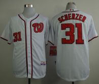 Washington Nationals #31 Max Scherzer White Cool Base Stitched MLB Jersey
