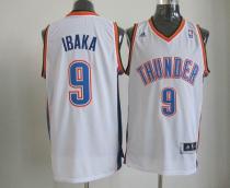 Oklahoma City Thunder -9 Serge Ibaka White Revolution 30 Stitched NBA Jersey