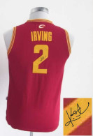 Autographed Cleveland Cavaliers #2 Kyrie Irving Red Stitched Youth NBA Jersey