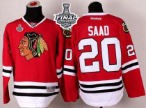Chicago Blackhawks -20 Brandon Saad Red 2015 Stanley Cup Stitched NHL Jersey