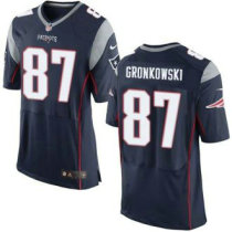 Nike New England Patriots -87 Rob Gronkowski Navy Blue Team Color Stitched NFL New Elite Jersey