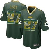 Nike Packers -27 Eddie Lacy Green Team Color Stitched NFL Limited Strobe Jersey