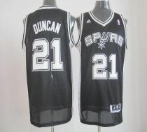 Revolution 30 San Antonio Spurs -21 Tim Duncan Black Stitched NBA Jersey