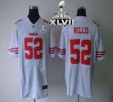 Nike San Francisco 49ers #52 Patrick Willis White Super Bowl XLVII Men‘s Stitched NFL Elite Jersey