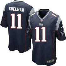 Nike New England Patriots -11 Julian Edelman Navy Blue Team Color NFL Game Jersey