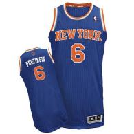 New York Knicks -6 Kristaps Porzingis Blue Stitched NBA Jersey