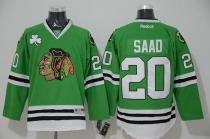 Chicago Blackhawks -20 Brandon Saad Green Stitched NHL Jersey